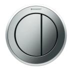 Geberit 116.055.KH.1 Type 10 Pneumatic Dual Flush Plate Button Actuators for Concealed Installations in Matte Chrome
