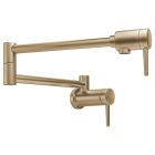 Delta 1165LFCZ Contemporary 4 GPM Wall Mounted Pot Filler in Champagne Bronze