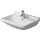 Duravit 03006500301 Starck 3 26" L X 20" W X 10" H Rectangular Wall Mounted Bathroom Sink with Overflow and 3 Faucet Holes at 8" Centers in White