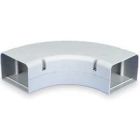 DiversiTech 230-LFB4 Speedy Channel 90 Degree Long Flat Elbow, 4" Size