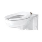 Gerber G0025033 2XL 25-033 282796 North Point Watersense High-Efficiency Wall-Hung Siphon Jet Toilet Bowl With Top Spud, White, 1.28 Gpf