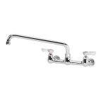Krowne 12-812L Silver Series 8" Wall Mount Faucet With 12" Swing Spout In Chrome Plated