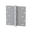 Merit Metal 121BB-6"x6" Polished Chrome Heavy Duty Four Ball Bearing Hinge