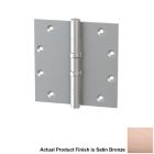 Merit Metal 125BB-5"x5" Satin Bronze Heavy Duty Two Ball Bearing Hinge
