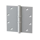 Merit Metal 125BB-5"x5" Polished Chrome Heavy Duty Two Ball Bearing Hinge