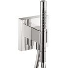 Axor 12627001 Starck Organic Handshower Porter with Outlet and Handshower, 5"x5", 1.75 GPM in Chrome