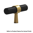 Colonial Bronze 1301 Series 1-1/4" T Cabinet Knob in Satin Nickel and Polished Brass