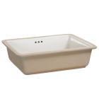 Foremost 14-1713-W 19-7/8" Rectangular Vitreous China Undermount Bathroom Sink with Overflow in White