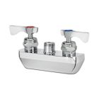 Krowne Metal 14-4XXL Royal 1.8 GPM 4" Center Wall Mounted Faucet Base Only in Polished Chrome (Spout Sold Separately)