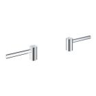 Grohe 14216000 Atrio Lever Handles Pair for Bathroom Sink Faucet in Starlight Chrome