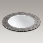 Kohler14283-MP-0 Mythical Beasts design on Camber Drop-in bathroom sink with Platinum textured rim in mythical beasts in platinum