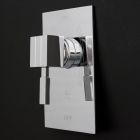 Lacava 1440-CR-A Built-In Single Lever Pressure Balancing Mixer W/ Backplate 1440-CR Polished Chrome