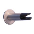 D-Line 14704302054 Toothbrush Holder, Black/Brushed Stainless Steel