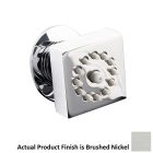 Lacava 1470-NI Kubista 2-1/8" W X 2-1/8" H X 2-1/2" D Wall Mount Square Body Spray, One Jet in Brushed Nickel