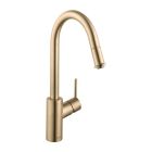 Hansgrohe 14872251 Talis S² HighArc Kitchen Faucet, 1-Spray Pull-Down, 1.75 GPM in Brushed Gold Optic