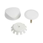 Geberit 151.550.11.1 Traditional Plastic TurnControl Trim Kit, Alpine White