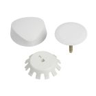 Geberit 151.550.DY.1 Traditional Plastic Turncontrol Trim Kit In White