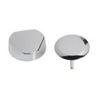 Geberit 151.551.21.1 Universal Traditional Turn Control Metal Trim Kit in Polished Chrome