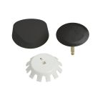 Geberit 151.550.16.1 Drain Kit with Turncontrol Handle Actuation in Molded Plastic/Matte Black