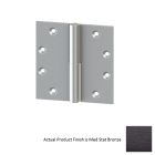 Merit Metal 152 10B 4" H X 4" W Right Hand Lift off Hinge in Med Stat Bronze