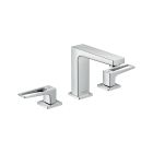Hansgrohe 74516001 Metropol Widespread Faucet 110 with Loop Handles and Pop-Up Drain, 1.2 GPM in Chrome
