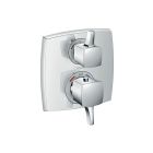 Hansgrohe 15728001 Ecostat Classic Thermostatic Trim with Volume Control and Diverter, Square in Chrome (Rough Sold Separately)