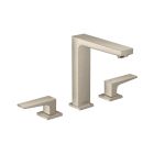 Hansgrohe 32519821 Metropol Widespread Faucet 160 with Lever Handles, 1.2 GPM in Brushed Nickel