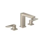Hansgrohe 74516821 Metropol Widespread Faucet 110 with Loop Handles and Pop-Up Drain, 1.2 GPM in Brushed Nickel