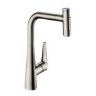 Hansgrohe 72823801 Talis Select S HighArc Kitchen Faucet, 2-Spray Pull-Out, 1.75 GPM in Steel Optic