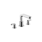Hansgrohe 31438001 Metris S 3-Hole Roman Tub Set Trim with Lever Handles in Chrome (Rough Sold Separately)
