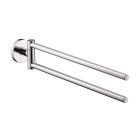 Hansgrohe 40512000 Logis Dual Towel Bar in Chrome