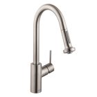Hansgrohe 04310801 Talis S² HighArc Kitchen Faucet, 2-Spray Pull-Down, 1.5 GPM in Steel Optic
