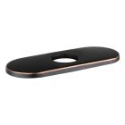 Hansgrohe 14018921 C Accessories Base Plate for Traditional Single-Hole Faucets, 6" in Rubbed Bronze