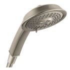 Hansgrohe 28548821 Raindance Classic Handshower 100 3-Jet, 2.5 GPM in Brushed Nickel