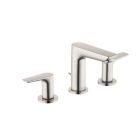 Hansgrohe 71733821 Talis E Widespread Faucet 150 with Pop-Up Drain, 1.2 GPM in Brushed Nickel