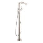 Hansgrohe 72413821 Talis S Floor Mounted Tub Filler with Built-In Diverter and 1.75 GPM Hand Shower in Brushed Nickel (Rough Sold Separately)