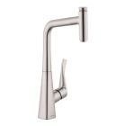 Hansgrohe 14848801 Metris Select Prep Kitchen Faucet, 1-Spray Pull-Out, 1.75 GPM in Steel Optic