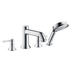 Hansgrohe 14315001 Talis C 4-Hole Roman Tub Set Trim with 1.8 GPM Handshower in Chrome (Rough Sold Separately)