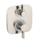 Hansgrohe 15708821 Ecostat E Thermostatic Trim with Volume Control and Diverter in Brushed Nickel (Rough Sold Separately)
