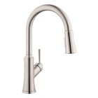 Hansgrohe 04793800 Joleena HighArc Kitchen Faucet, 2-Spray Pull-Down, 1.75 GPM in Steel Optic