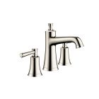 Hansgrohe 04774830 Joleena Widespread Faucet 100 with Pop-Up Drain, 1.2 GPM in Polished Nickel
