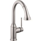 Hansgrohe 04216800 Talis C Prep Kitchen Faucet, 2-Spray Pull-Down, 1.75 GPM in Steel Optic