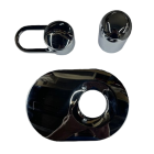 Hansgrohe 15605 Pressure Balance Trim Only in Polished Chrome (Rough Sold Separately)