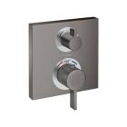 Hansgrohe 15712341 Ecostat Thermostatic Trim with Volume Control in Brushed Black Chrome (Rough Sold Separately)