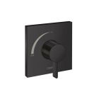 Hansgrohe 15724671 Ecostat Square Pressure Balance Trim in Matte Black (Rough Sold Separately)