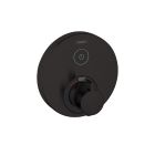 Hansgrohe 15744671 ShowerSelect S Thermostatic Trim for 1 Function, Round in Matte Black (Rough Sold Separately)