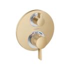 Hansgrohe 15758141 Ecostat S Thermostatic Trim with Volume Control and Diverter in Brushed Bronze (Rough Sold Separately)