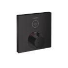 Hansgrohe 15762671 ShowerSelect Thermostatic Trim for 1 Function, Square in Matte Black (Rough Sold Separately)
