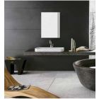 Sidler 1.605.000 Singla 19" W X 26-3/8" H X 4" D Single Mirror Door Medicine Cabinet in White