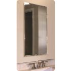 Sidler 1.605.000.1 Singla 19" One Door Beveled Mirrored Medicine Cabinet in White